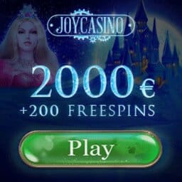 Joy Casino 200 free spins and 425% bonus up to €4000