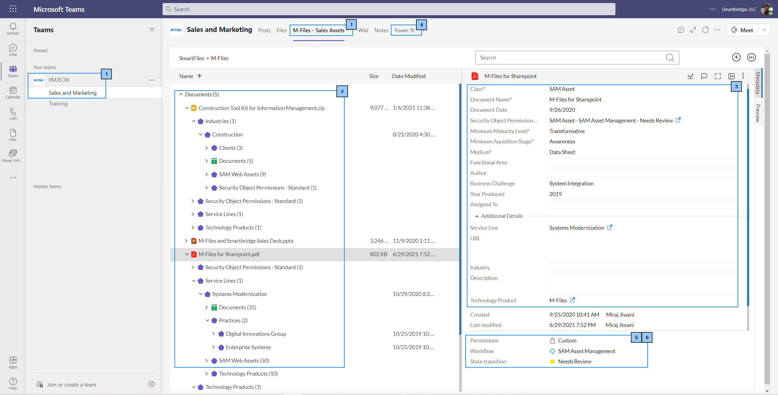 Microsoft Teams with M-Files