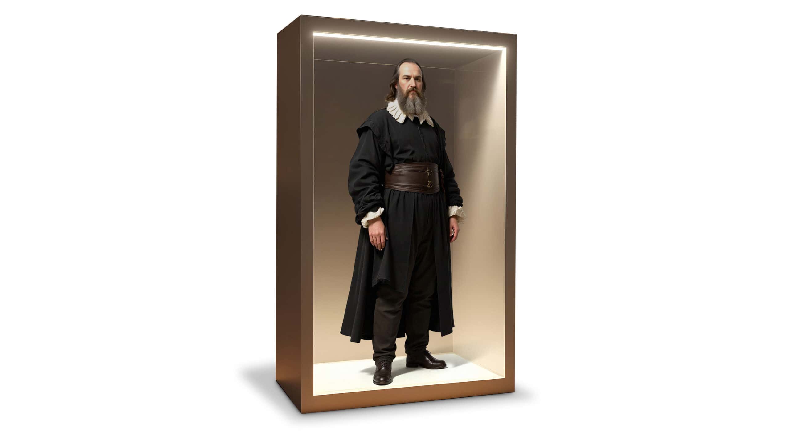 Ai Hologram system. Full-body holographic humans viewed from multiple angles with crisp resolution — ideal for museum exhibits and public engagement. Ailias - best hologram companies UK