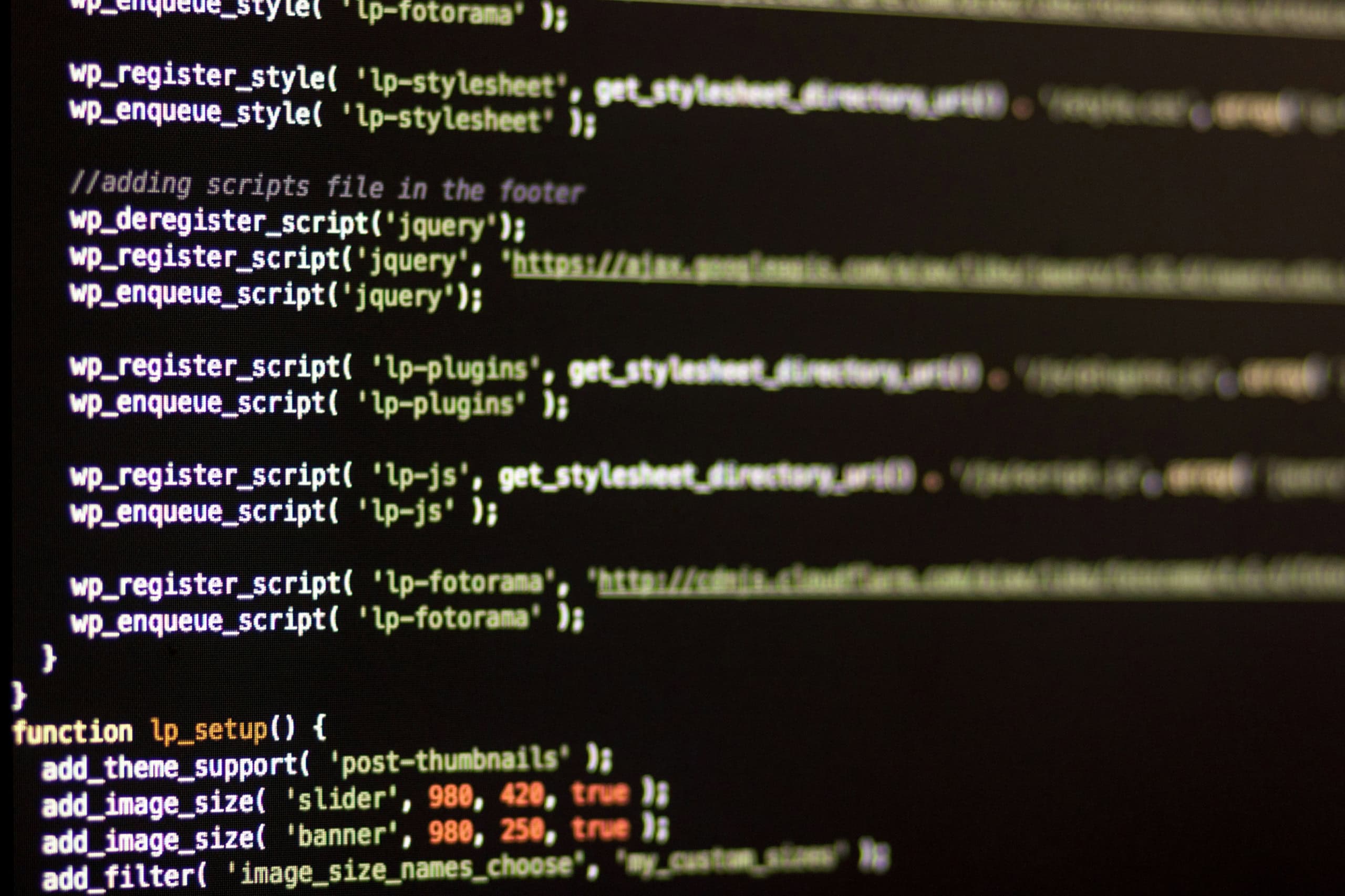 WordPress functions