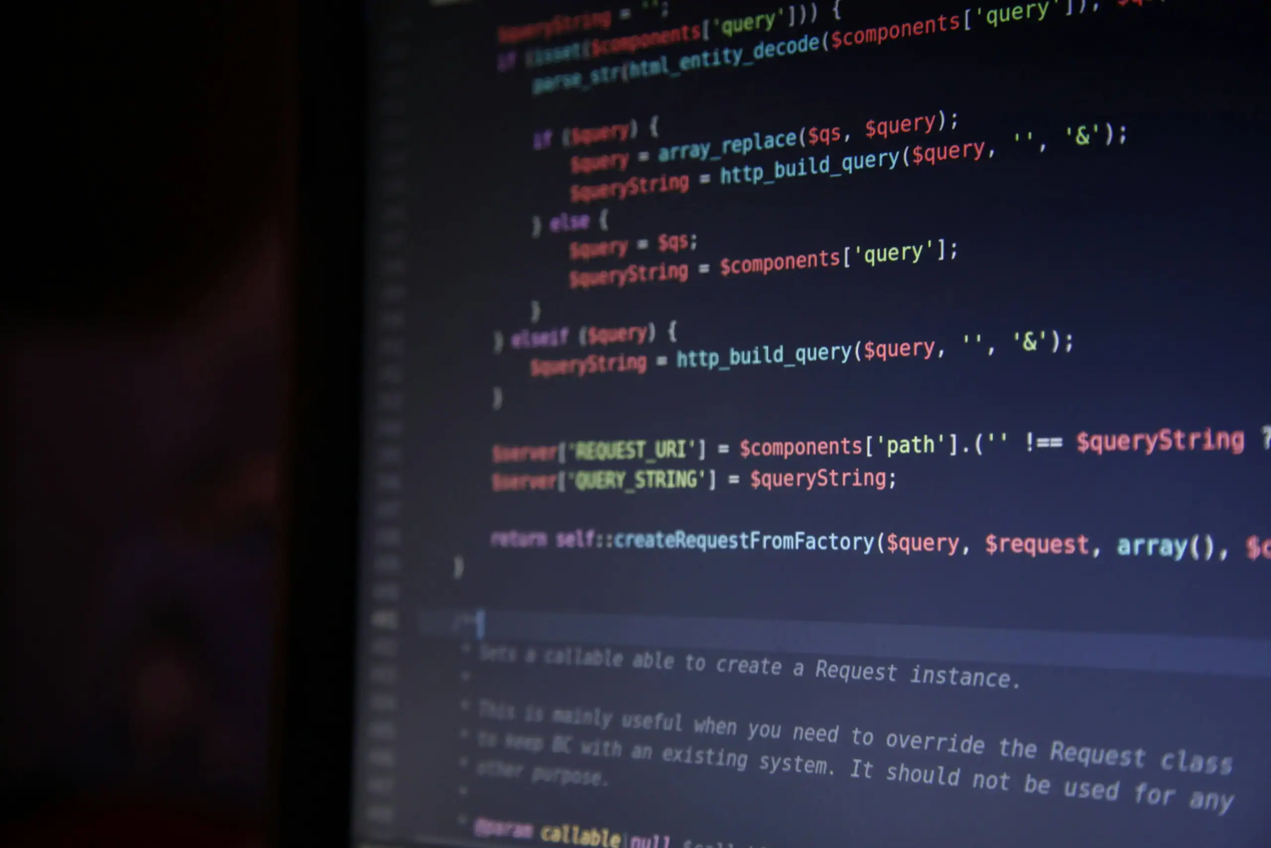 Screen image with PHP