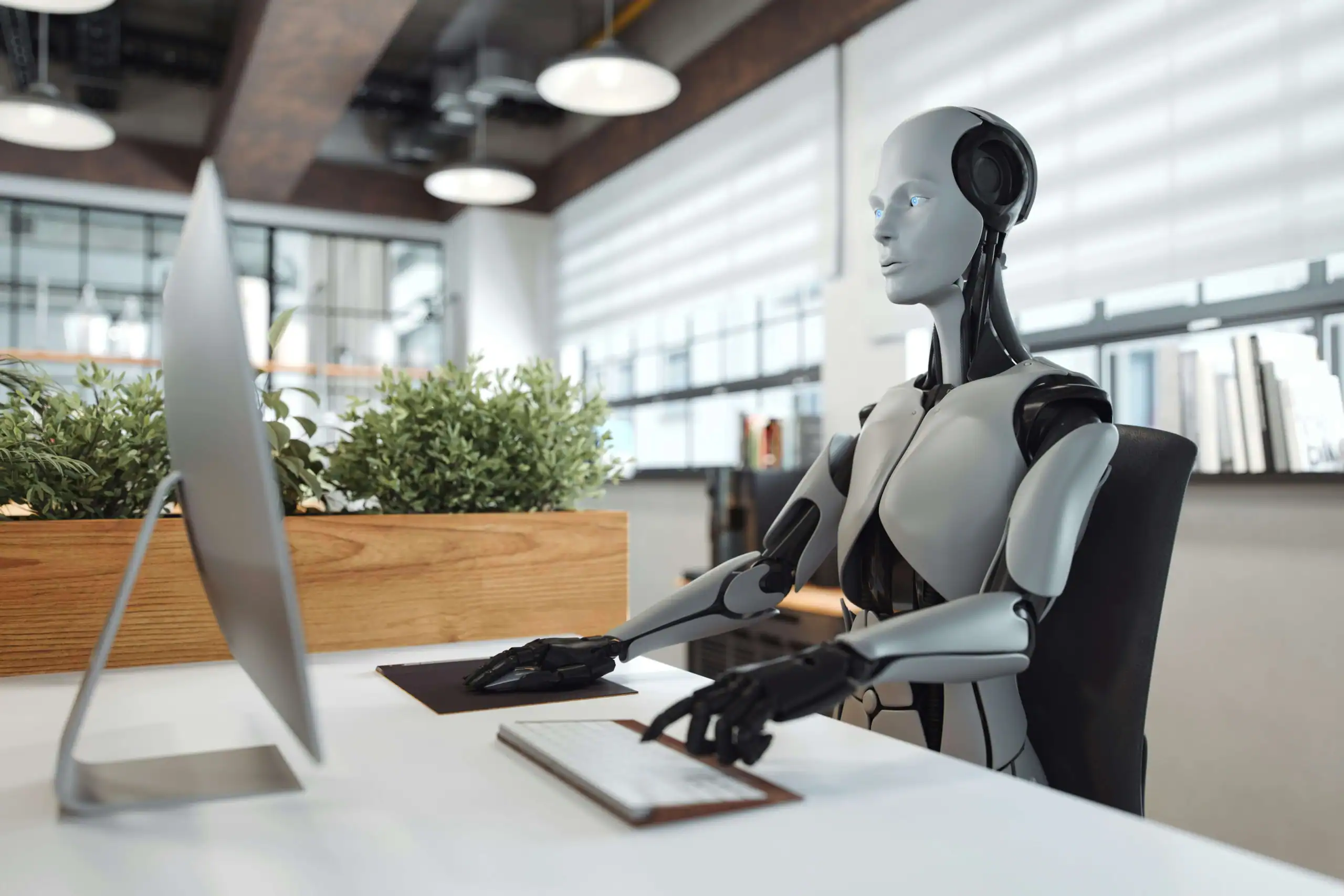 robot using a computer