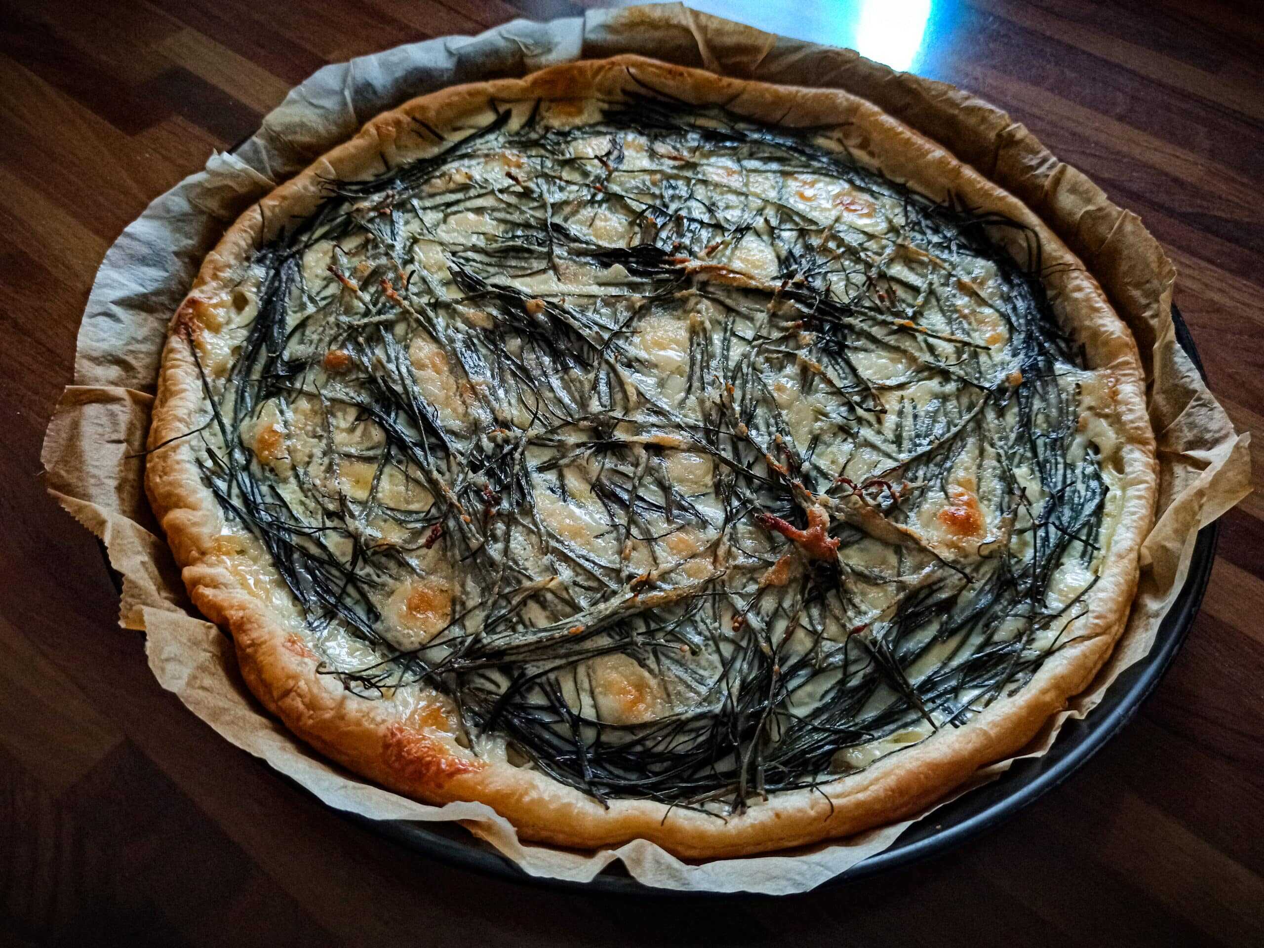 torta salata agretti e brie