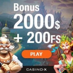 CASINO X # 200 free spins and 100% up to $2000 free bonus