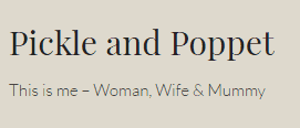 New Mum Stories: Pickle and Poppet - changed