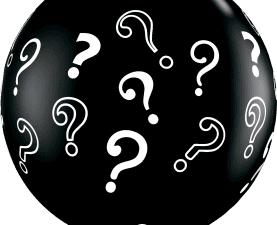 Question Mark, Gender Reveal Balloon, An34090