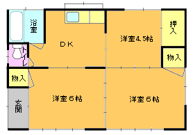 パディー引違い戸あり反転
