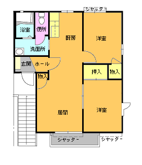 沼田市下久屋町　賃貸アパート(ハイツ) 画像1