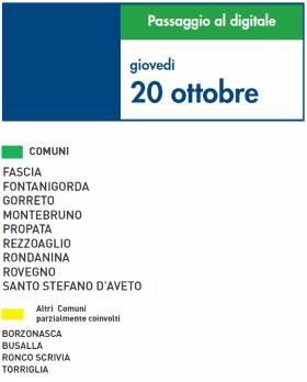 Giovedì 20 Ottobre | Digitale terrestre: Dtti.it