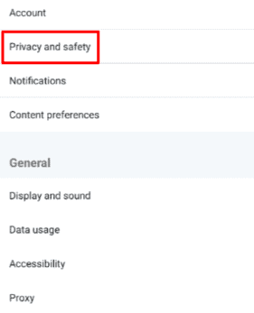 privacy and safety