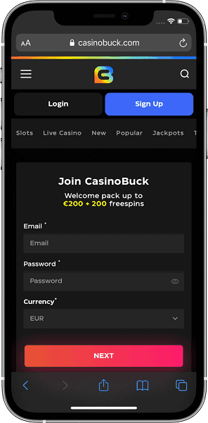 CasinoBuck.com Mobile App 