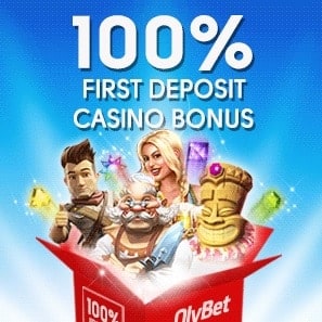 Olybet Casino 300 free spins and 100% up to €300 bonus gratis