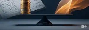 A conceptual 3D illustration of a black balancing scale weighing a financial ledger, representing economic damages, against a warm, glowing abstract wave, representing hedonic damages and the value of life in a New Mexico wrongful death claim.