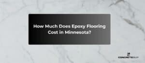 How much does Epoxy flooring Cost in Minnesota