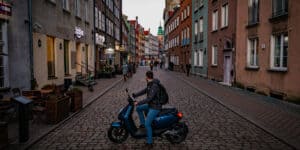 wpływ mrozu na skuter