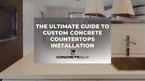 ALT: "Custom concrete countertops installation guide by The Concrete Guy, featuring modern kitchen design and expert craftsmanship."