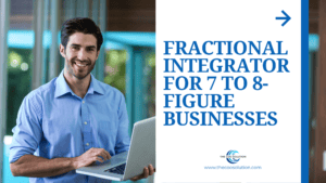EOS Visionary and senior fractional COO Integrator reviewing operational strategy and financial scorecard for a 7-figure business