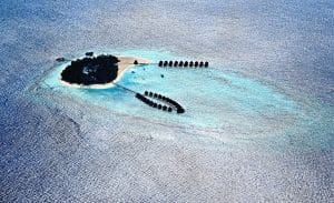 Often resort in Maldives are taking over intere islands, but someties they also build artificial island.