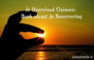 overvloed reserveren voor de toekomst!