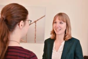 Gesprächssituation mit Annie Nürnberg