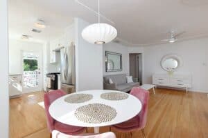 1404 Felton Street - Dining Room and View of the Living Room and the Kitchen