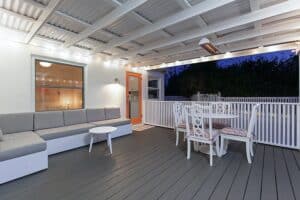 1404 Felton Street - Evening Shot of the Back Deck