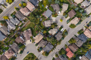 Aerial View multi house bridge financing | Real Estate Lawyer | One80Law Group