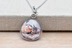 Personalisierbare Kette mit Foto von deinem Haustier