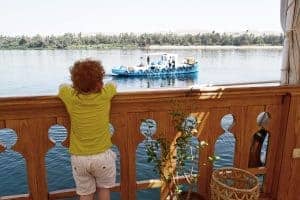 Liam on board of the Zekrayaat dahabiya