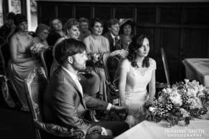 Hazel and Robs wedding ceremony at Stanhill Court