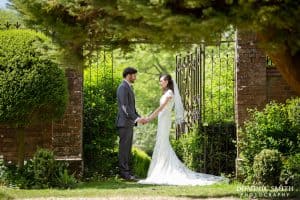 Hazel and Rob photographed at Stanhill Court Hotel