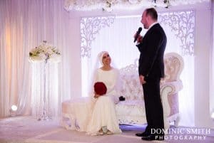 Groom giving his speech