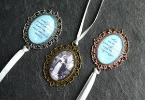 Filigranes Memorial für den Brautstrauß