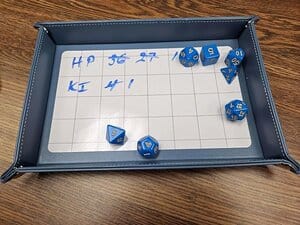 Gaming Paper Dry Erase Dice Tray - Image 3