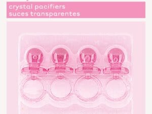 zCrystal Pacifier, Pink, Baby Shower Favors