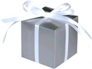 Silver Favor Boxes
