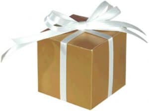 Gold Favor Boxes
