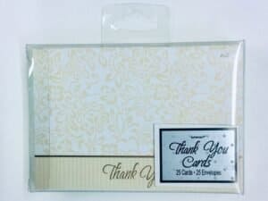 Wedding Tradtions Gold Thank Tou Cards
