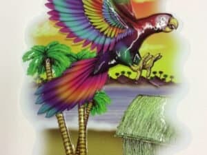 Parrot Plastic Cutout