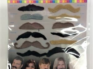 Moustache Kit, Party Favors And Accessories - 12Pcs.