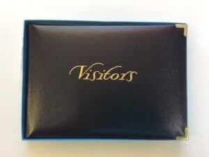 Visitors Guest Book Black
