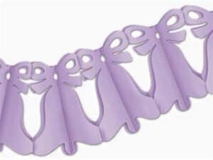 Lavender Bell Garland, Art Tissue Decoration - 8 '' x 12 Ft