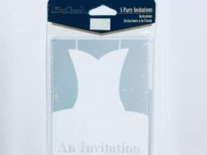 White Gown Party Invitations