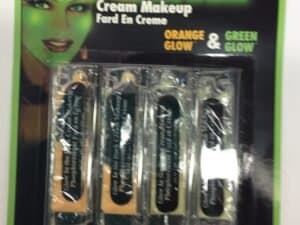 Cream Makeup For Halloween & Monster Themed Party.