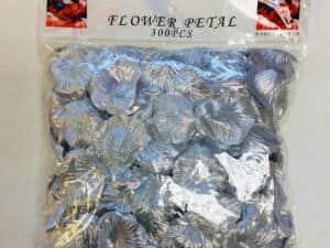 Decorative Silver Flower Petals