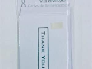 White Thank You Cards