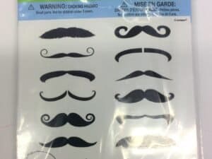 Moustache Tattos-12Pcs, Party Favors.