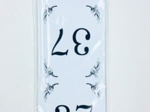 Table Number Cards 37-48