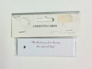 Confetti Cards-We thank you for sharing this special day!