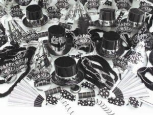 Silver Sensation for 100, New Year Party Kit, New Year Party Supply